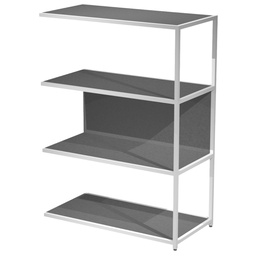 [101067] MODULO AGGIUNTIVO libreria Modular 90x44H122cm con struttura BIANCO - ANTRACITE