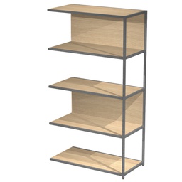 [101069] MODULO AGGIUNTIVO libreria Modular 90x44H161cm con struttura ANTRAC.- ROVERE