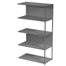 [101070] MODULO AGGIUNTIVO libreria Modular 90x44H161cm con struttura ANTRAC.- ANTRACITE