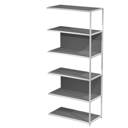 [101079] MODULO AGGIUNTIVO libreria Modular 90x44H200cm con struttura BIANCO - ANTRACITE