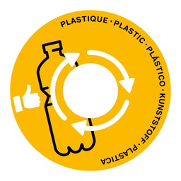 [101763] Coperchio raccolta plastica giallo per cestino 133R Cep