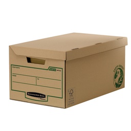 [95445] Conf 10 scatole maxi con coperchio ribaltabile Bankers Box Earth Series