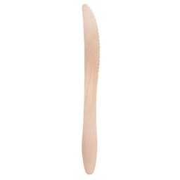 [99427] 100 Coltelli monouso in legno 16,5cm Signor Bio