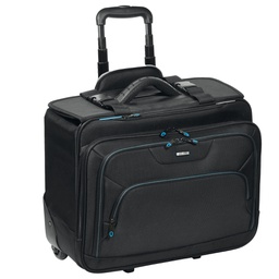 [99498] Trolley in tessuto tecnico nero linea Bluetech City Time