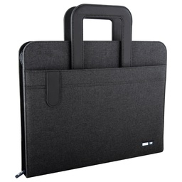 [99502] Portablocco Flap tessuto tecnico c/manici Flap f.to A4 nero City Time