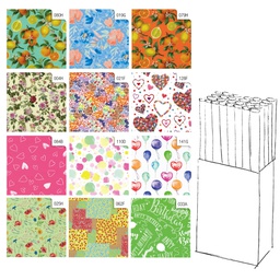 [99629] Rotolo carta regalo Primavera 70X200cm Rex Sadoch