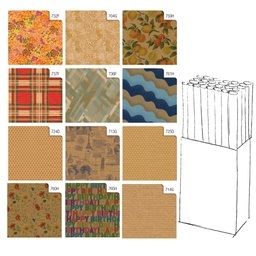 [99631] Rotolo carta regalo Kraft 70X200cm Rex Sadoch