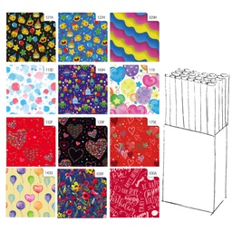 [99633] Rotolo carta regalo Fantasia 70X200cm Rex Sadoch
