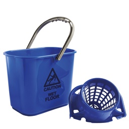 [99675] Secchio con strizzatore esterno Polar 15L blu PerfettoFactory