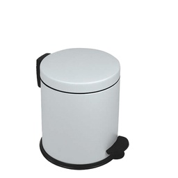 [99694] Pattumiera a pedale New Bin Basic 5L bianco