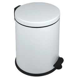 [99695] Pattumiera a pedale New Bin Basic 12L bianco