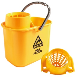 [99711] Secchio con strizzatore esterno Polar 15L giallo PerfettoFactory