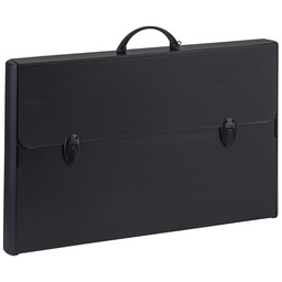 [99739] Valigetta polionda Total Black 37x60cm dorso rigido 5cm Favorit