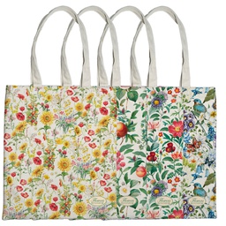 [99818] Shopper Nature Flowers in eco cotone 42x38,5cm fantasie assortite Pigna