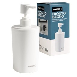 [99822] Dispenser sapone liquido Pronto Bagno 450ml bianco Perfetto