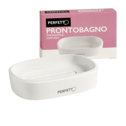 [99823] Portasapone Pronto Bagno bianco Perfetto
