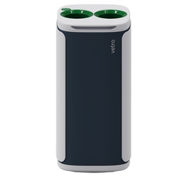 [99853] Contenitore per raccolta differenziata Wastee verde/vetro Kobra