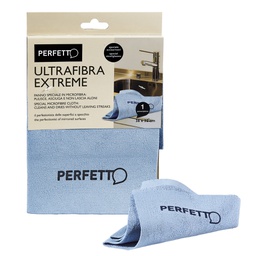 [99956] Panno multiuso Extreme in microfibra acciaio/vetri 32x36cm blu Perfetto