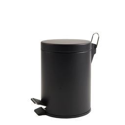 [99967] Bidone Premium con pedale e vaschetta 3Lt nero satinato Perfetto