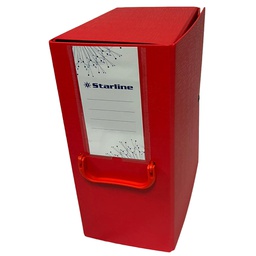 [STL5091] Scatola archivio c/maniglia rosso dorso 16cm Starline