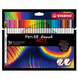 [100059] Astuccio 30 pennarelli PEN 68 Brush ARTY Line Stabilo