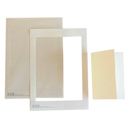 [100076] 10 cartoncini prefustellati 117x170mm avorio martellato Kartos