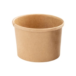 [100114] 25 Bowl per zuppe monouso 360ml in cartoncino avana Signor Bio