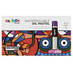 [100230] Astuccio 12 pastelli a olio colori assortiti Carioca Plus
