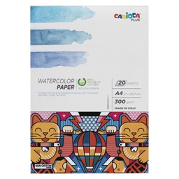[100234] Album acquerello 20 fogli carta 300gr f.to A4 Carioca Plus