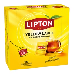 [100266] Confezione 100 filtri TE' nero Yellow Label Lipton