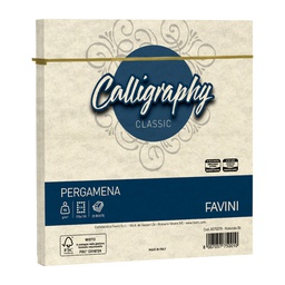 [100411] 25 buste Calligraphy Pergamena 170x170mm 90gr naturale 06 Favini