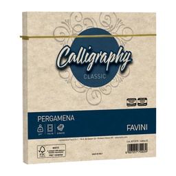 [100413] 25 buste Calligraphy Pergamena 170x170mm 90gr sabbia 02 Favini