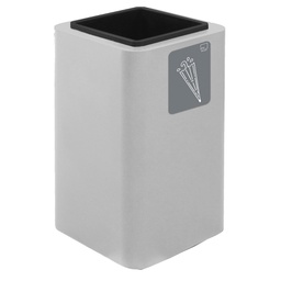 [100474] Portaombrelli Cubo 38x38x65cm in acciaio bianco Stilcasa