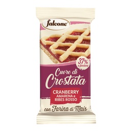 [100496] Cuor di crostata cranberry, amarena e ribes rosso 60gr Falcone