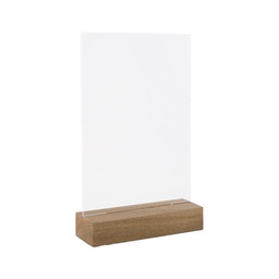 [100510] Portadepliant con base in legno massello A4 -21x30cm Lebez