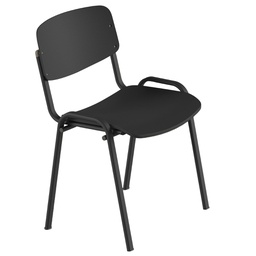 [100545] Seduta attesa Milk nero s/braccioli