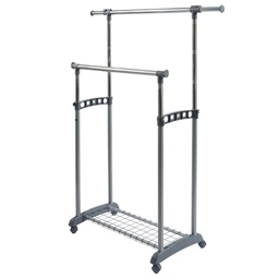[100554] Appendiabiti su ruote Gastone 2 barre Perfetto