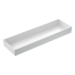 [100575] Vassoio Venezia in melamina GN 2/4 - 53x16,2x6cm bianco Leone