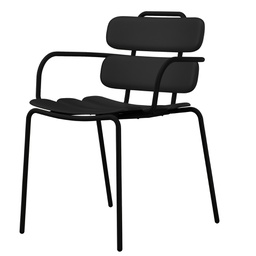 [100629] Seduta collettivitA' Lemon con braccioli Nero Unisit