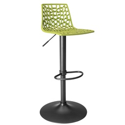 [100645] Sgabello Spider Gas base nero opaco / verde anice Grandsoleil