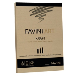 [100785] Blocco collato Kraft Favini Art 50fg 120gr A4