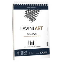 [100788] Blocco spiralato Sketch Favini Art 40fg 90gr/m2 f.to 23x29,7cm