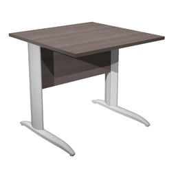 [100823] SCRIVANIA LINEARE 80X80cm FRASSINO TOSCANO - fianchi grigio alluminio EASY