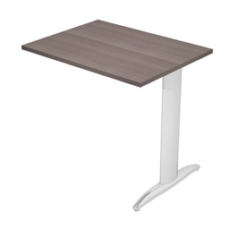 [100830] ALLUNGO REVERSIBILE DX/SX 80x60cm FRASSINO TOSCANO gamba metal cromato EASY