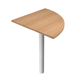 [100856] ANGOLARE 90  FAGGIO + GAMBA SUPPORTO GRIGIO ALL. x SCRIVANIE EASY