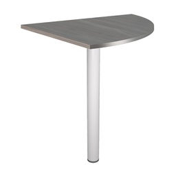 [100860] ANGOLARE 90  FRASSINO TOSC.+ GAMBA SUPPORTO GRIGIO ALL. x SCRIVANIE EASY
