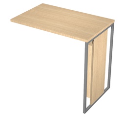 [100901] ALLUNGO REVERSIBILE DX/SX 80x50cm ROVERE gamba ANTRACITE per SCR. ESSENCE