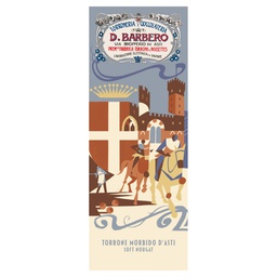 [100967] Tavoletta torrone morbido con nocciole IGP 150gr in astuccio Barbero