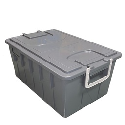 [101104] Cassa multiuso con coperchio e manici 40lt