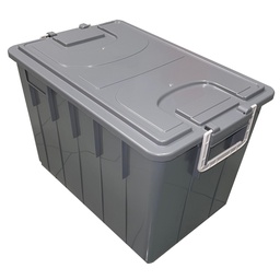 [101105] Cassa multiuso con coperchio e manici 60lt